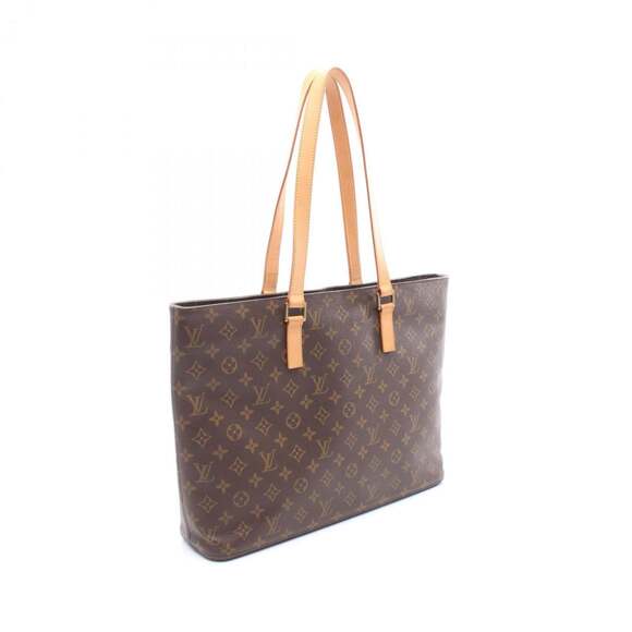 LOUIS VUITTON Authentic Brown Monogram Leather Tote Bag - Picture 2 of 10